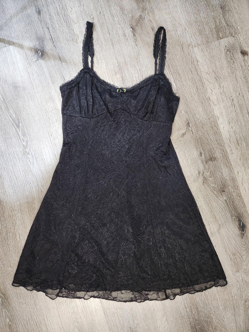 All in Favor Black Lace Whimsigoth Minidress size Large